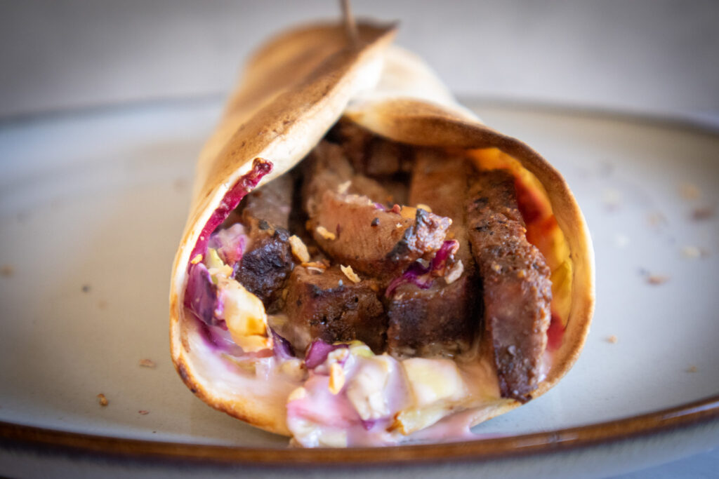 BBQ Beef Coleslaw Wrap