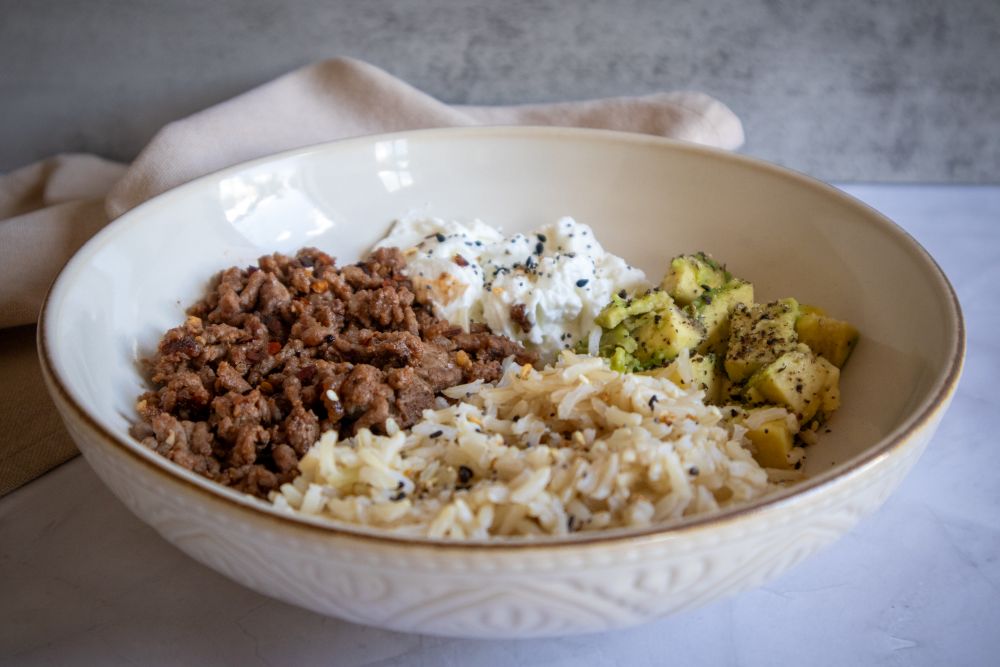 Savory Mince Poke Bowl